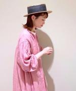 【 限定色販売 】リネンキャンバス　カフタンワンピース